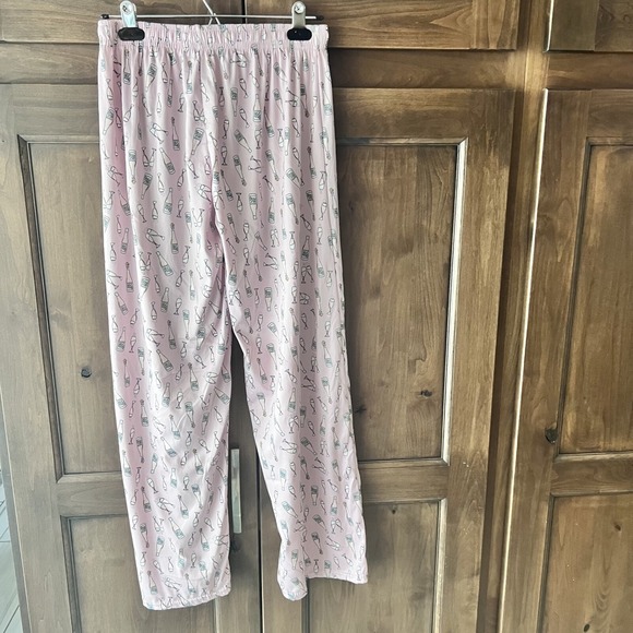 Hello Mello-Breakfast in Bed-Lounge Pants-/Champagne & Glasses Size M/L - Picture 5 of 9